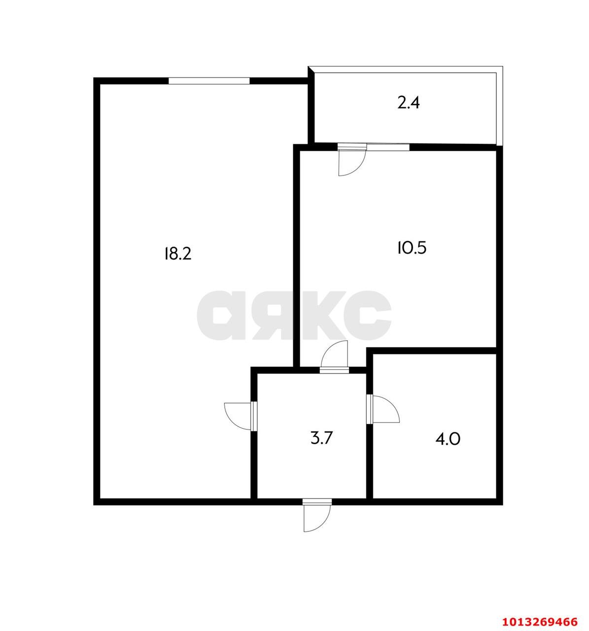 Фото №10: 1-комнатная квартира 36 м² - Краснодар, жилой комплекс Дыхание, ул. Лётчика Позднякова, 2к14