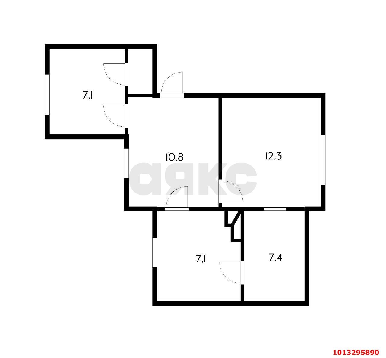 Фото №14: 2-комнатная квартира 45 м² - Краснодар, Центральный, ул. Гоголя, 102