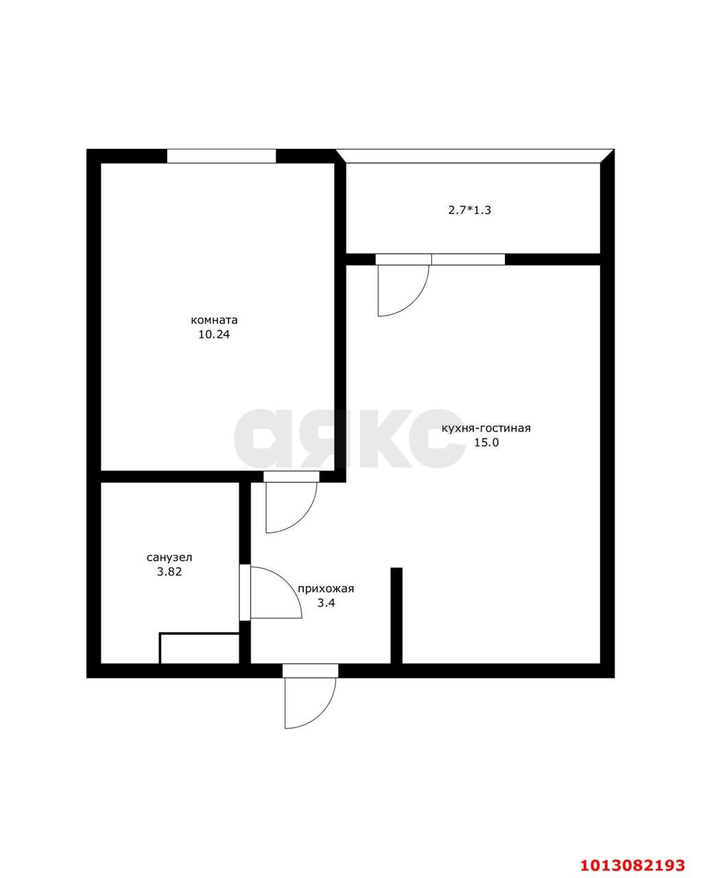 Фото №8: 1-комнатная квартира 36 м² - Краснодар, жилой комплекс Новые Сезоны, ул. Скандинавская, 1к8