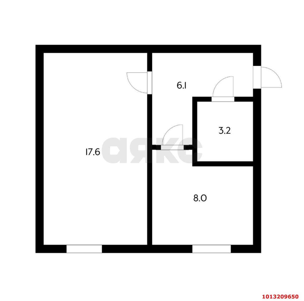 Фото №14: 1-комнатная квартира 35 м² - Краснодар, Музыкальный, ул. имени Мусоргского М.П., 17