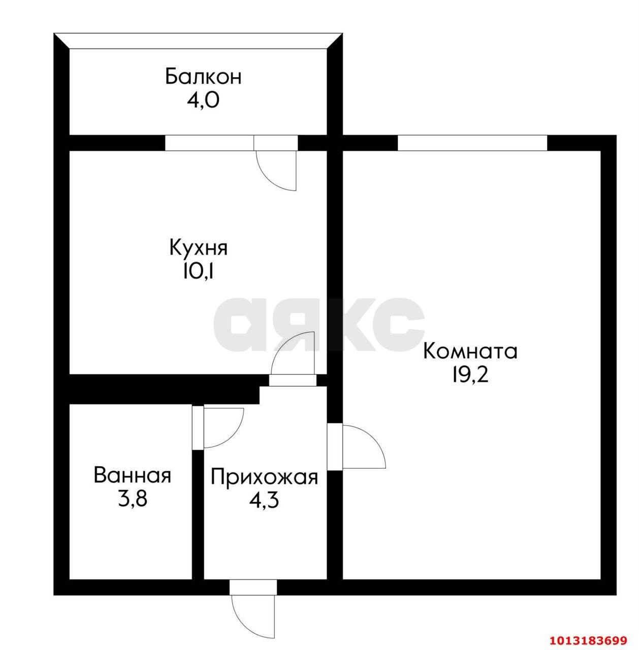 Фото №17: 1-комнатная квартира 42 м² - Краснодар, Почтовый, ул. имени Валерия Гассия, 17