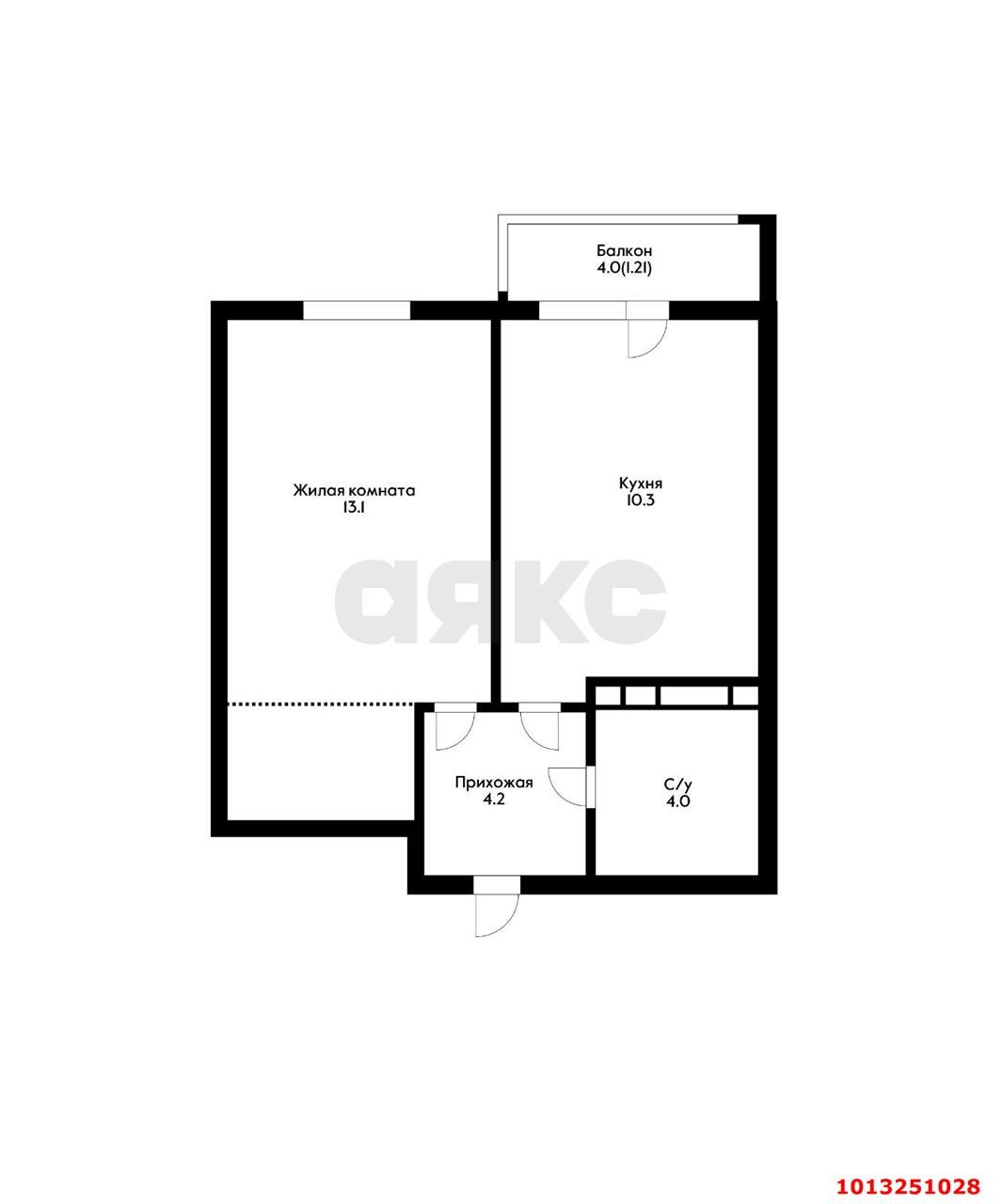 Фото №12: 1-комнатная квартира 35 м² - Краснодар, жилой комплекс Отражение, ул. Конгрессная, 41к1