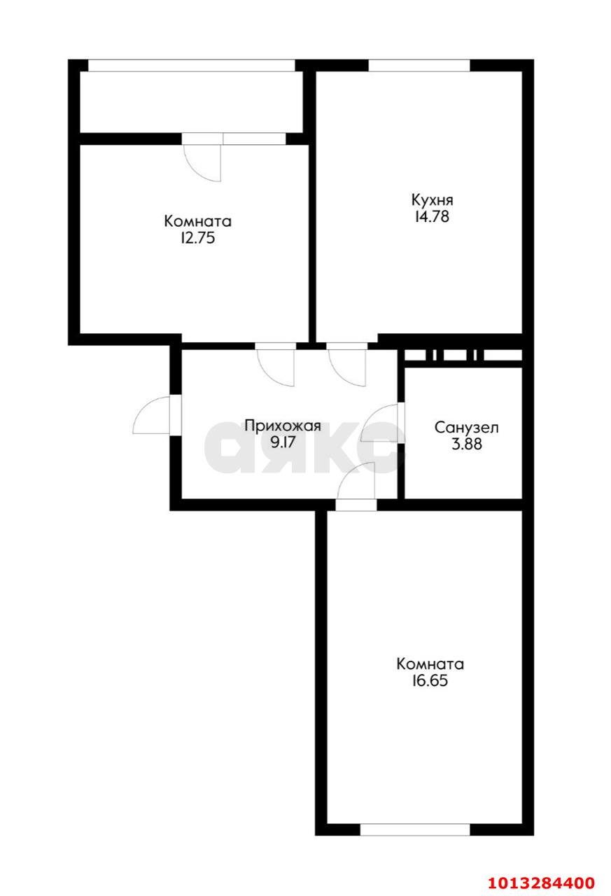 Фото №3: 2-комнатная квартира 60 м² - Краснодар, жилой комплекс Свобода, ул. Домбайская, 55