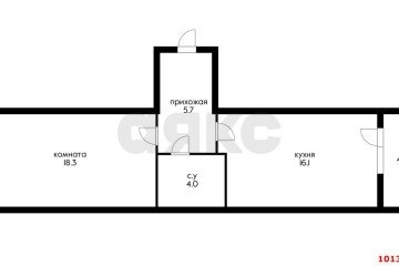 Фото №5: 1-комнатная квартира 48 м² - Российский, мкр. жилой комплекс Елисеевский, ул. Парижская, 5/3