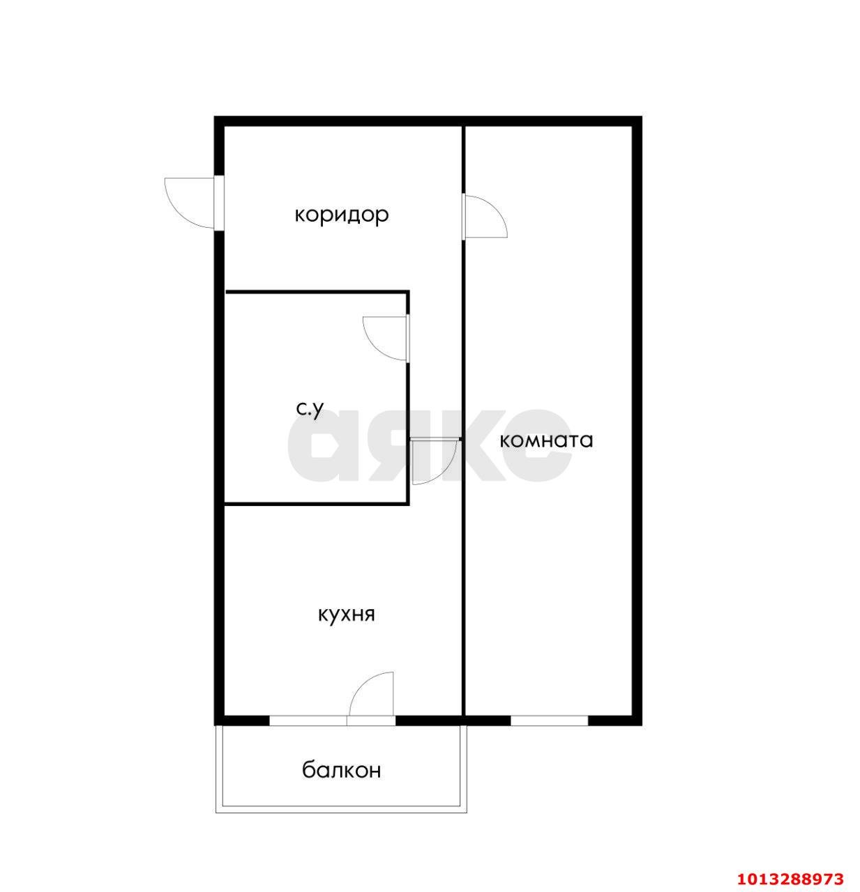 Фото №9: 1-комнатная квартира 35 м² - Южный, ул. Северная, 30/4А