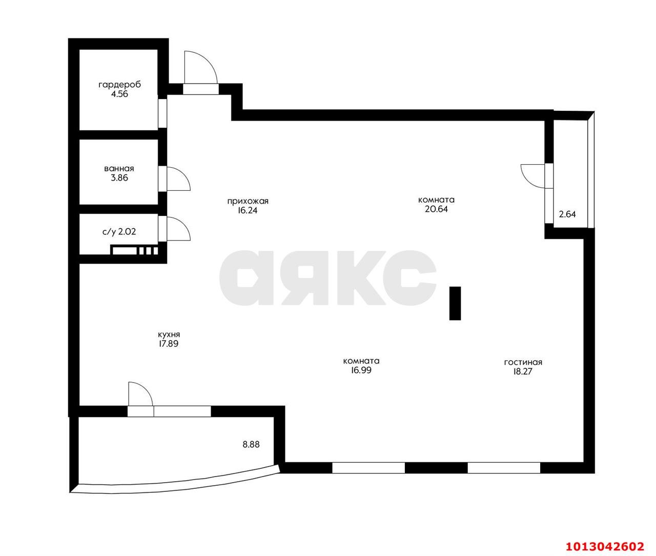 Фото №5: 3-комнатная квартира 112 м² - Краснодар, Губернский, ул. имени Героя Георгия Бочарникова, 12