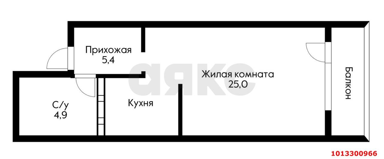 Фото №8: Студия 33 м² - Краснодар, жилой комплекс Лиговский, ул. Академика Фёдорова, 13