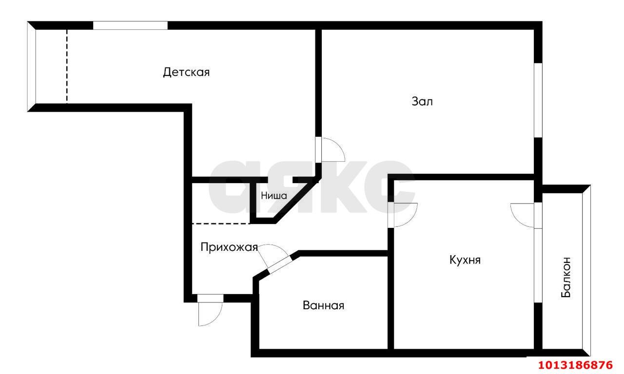 Фото №13: 2-комнатная квартира 48 м² - Краснодар, Музыкальный, ул. имени С.В. Рахманинова, 34