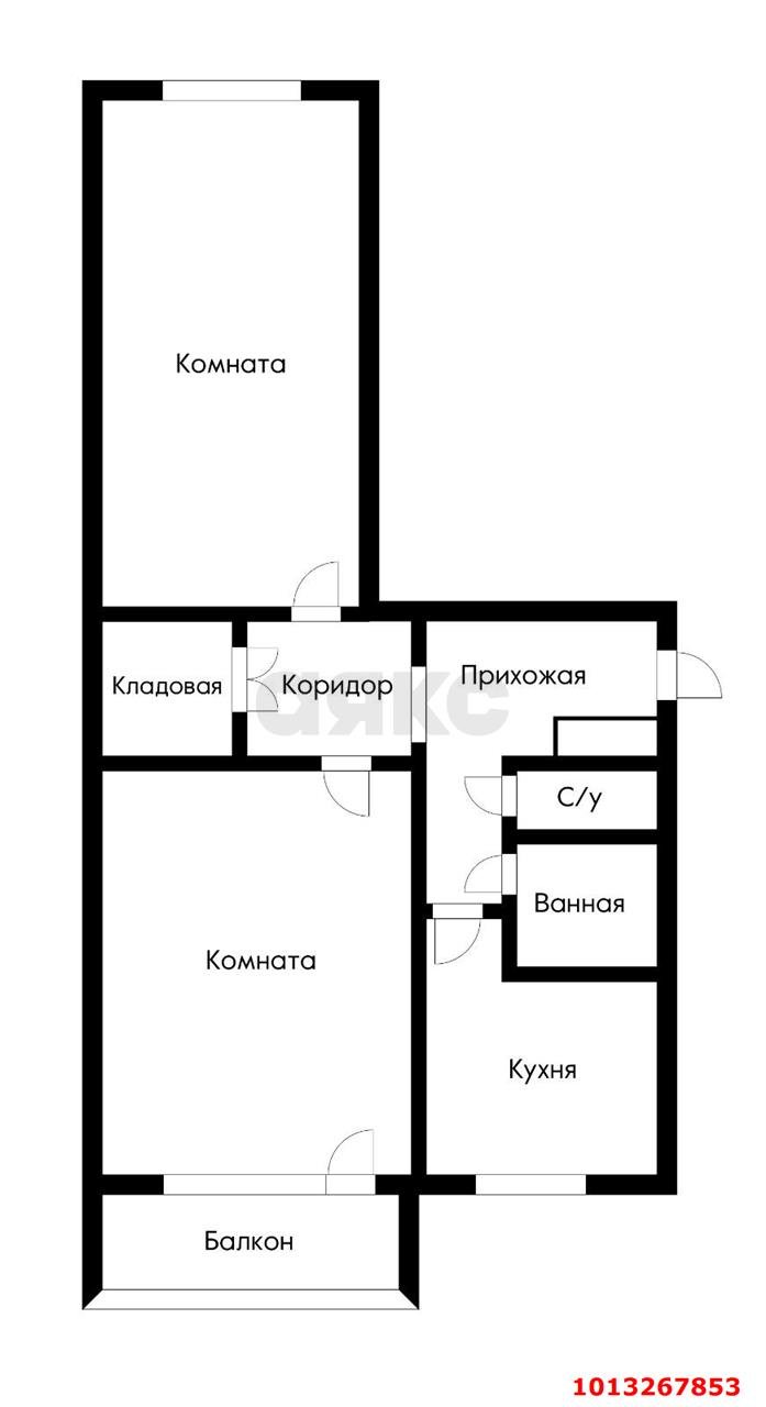 Фото №12: 2-комнатная квартира 46 м² - Лорис, Карасунский внутригородской округ, ул. Васильченко, 12