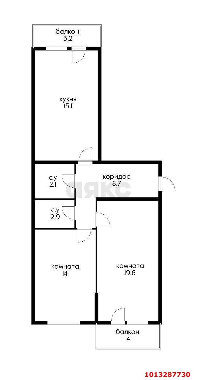 Фото №1: 2-комнатная квартира 69 м² - Новороссийск, жилой комплекс Арена, ул. Котанова, 2