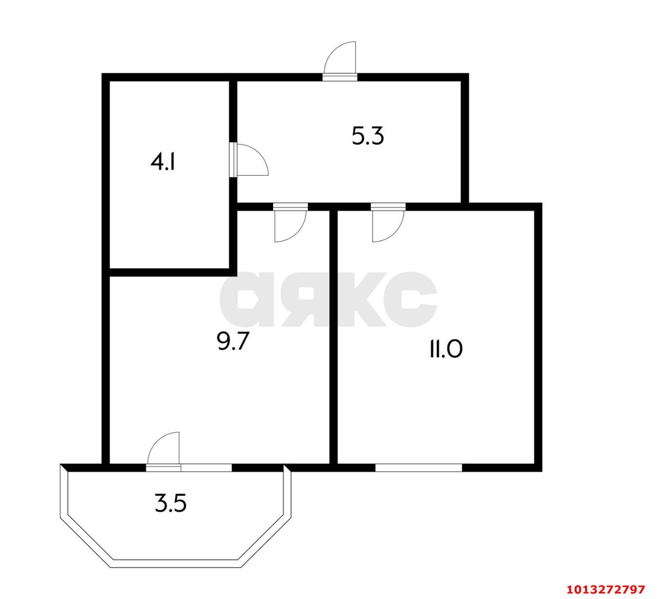 Фото №10: 1-комнатная квартира 31 м² - Краснодар, Славянский, ул. Красных Партизан, 1/4к16