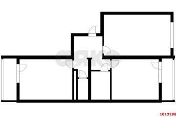 Фото №2: 2-комнатная квартира 61 м² - Краснодар, мкр. Почтовый, пр-кт имени писателя Знаменского, 17