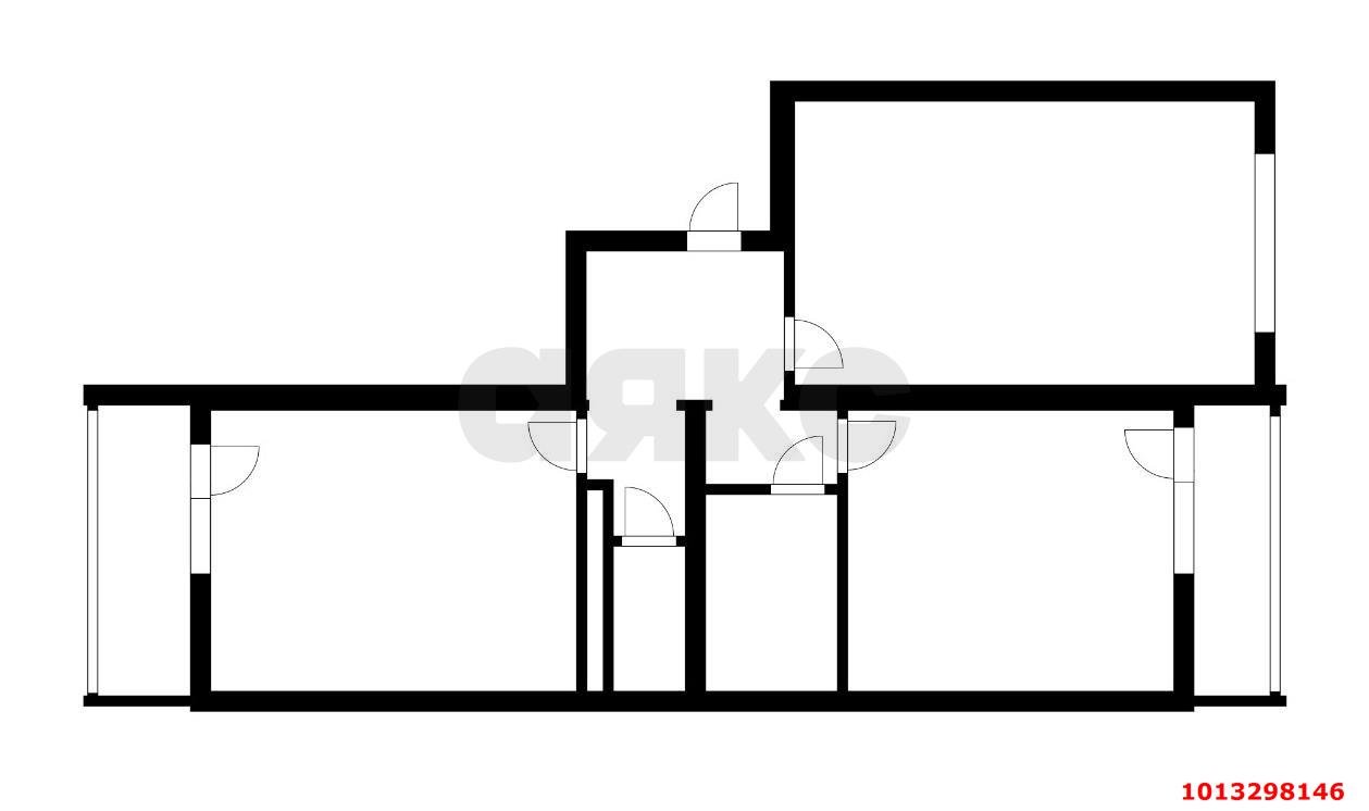 Фото №2: 2-комнатная квартира 61 м² - Краснодар, Почтовый, пр-кт имени писателя Знаменского, 17