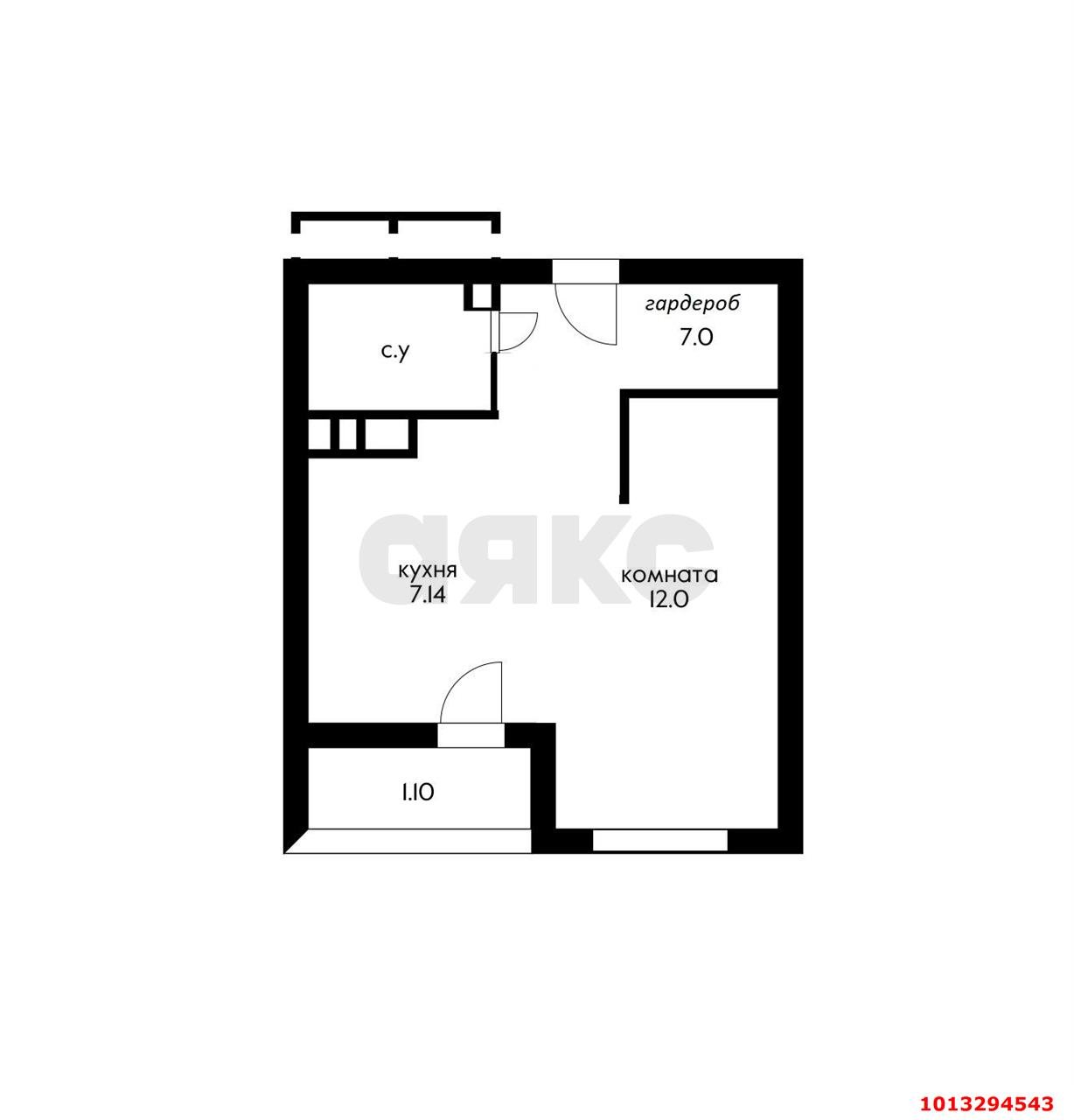 Фото №2: 1-комнатная квартира 32 м² - Краснодар, жилой комплекс Фонтаны, ул. Воронежская, 47Д