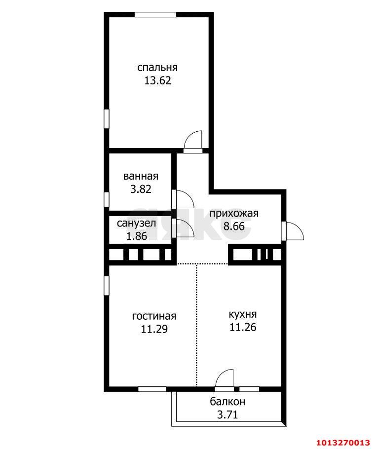 Фото №6: 2-комнатная квартира 51 м² - Краснодар, жилой комплекс Облака, ул. имени Генерала Корнилова, 9к2