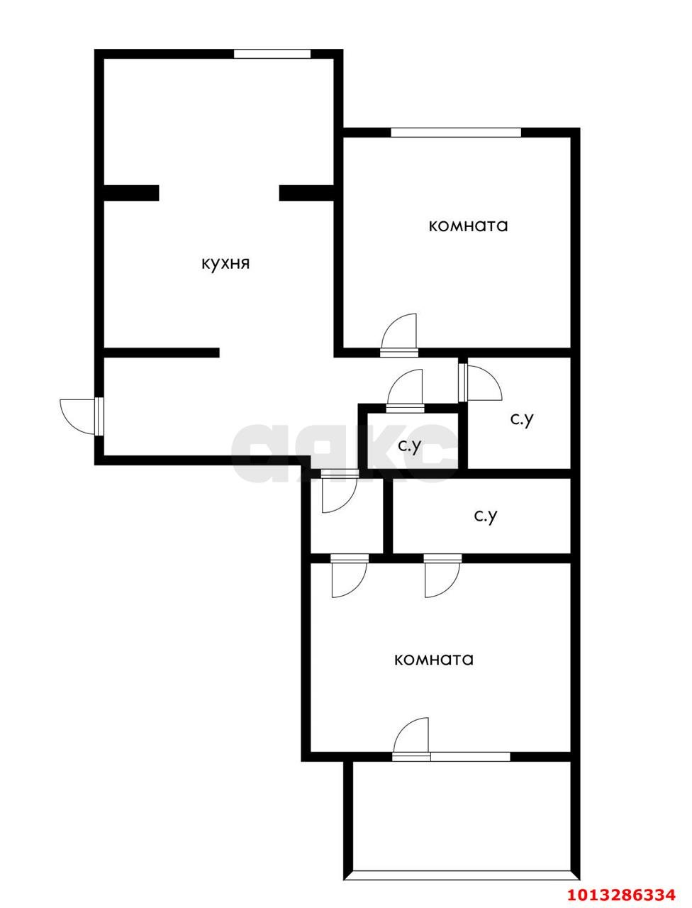 Фото №14: 2-комнатная квартира 80 м² - Краснодар, Табачная Фабрика, ул. Академика Пустовойта, 4