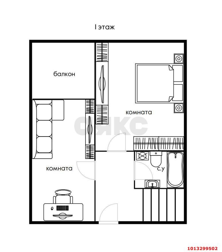 Фото №19: 3-комнатная квартира 62&nbsp;м², 9/10&nbsp;эт. - Краснодар, Прикубанский внутригородской округ, Восточно-Кругликовский, мкр. ЖК Андерсен, ул. Героев-Разведчиков, 48