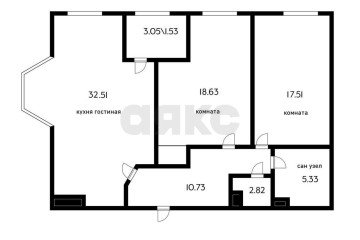 Фото №3: 3-комнатная квартира 90 м² - Краснодар, мкр. жилой комплекс Ренессанс, ул. Строителей, 21