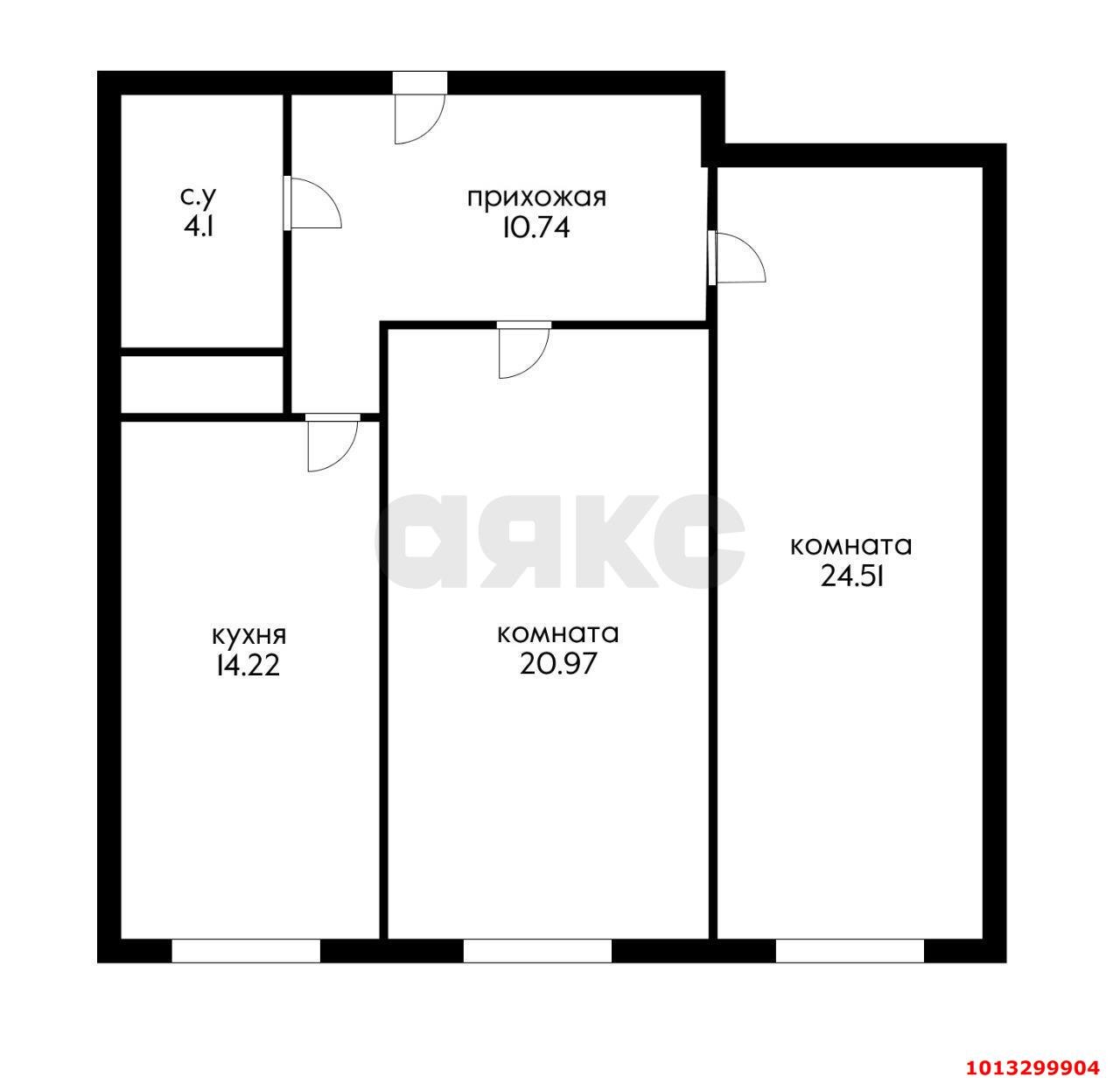 Фото №4: 2-комнатная квартира 76 м² - Краснодар, 9-й километр, ул. Ярославская, 113к1