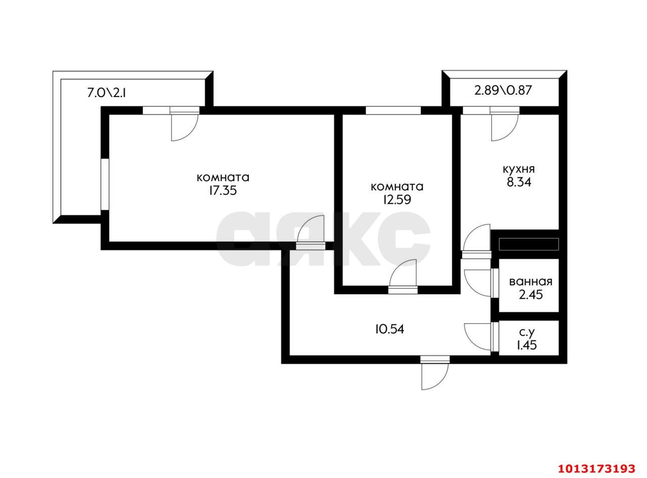 Фото №2: 2-комнатная квартира 62 м² - Краснодар, Школьный, ул. Школьная