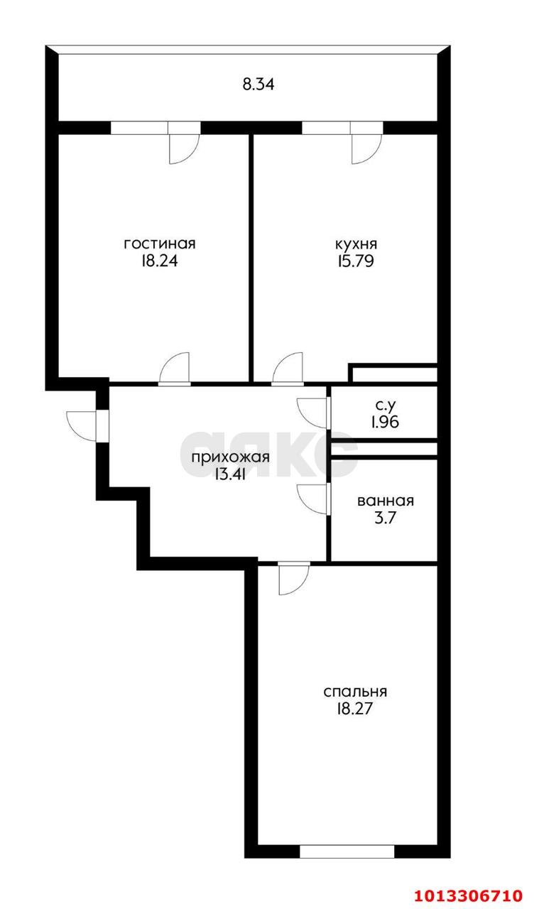 Фото №14: 2-комнатная квартира 71 м² - Краснодар, Кожзавод, ул. Володи Головатого, 172