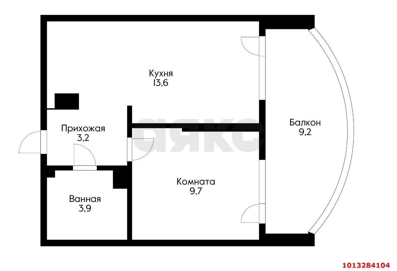 Фото №11: 1-комнатная квартира 38 м² - Краснодар, жилой комплекс Самолёт-4, ул. Ивана Беличенко, 89