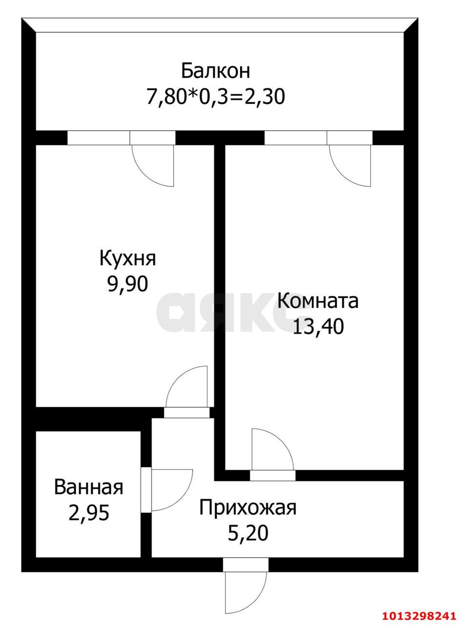 Фото №11: 1-комнатная квартира 33 м² - Краснодар, имени Петра Метальникова, ул. Российская, 267к5