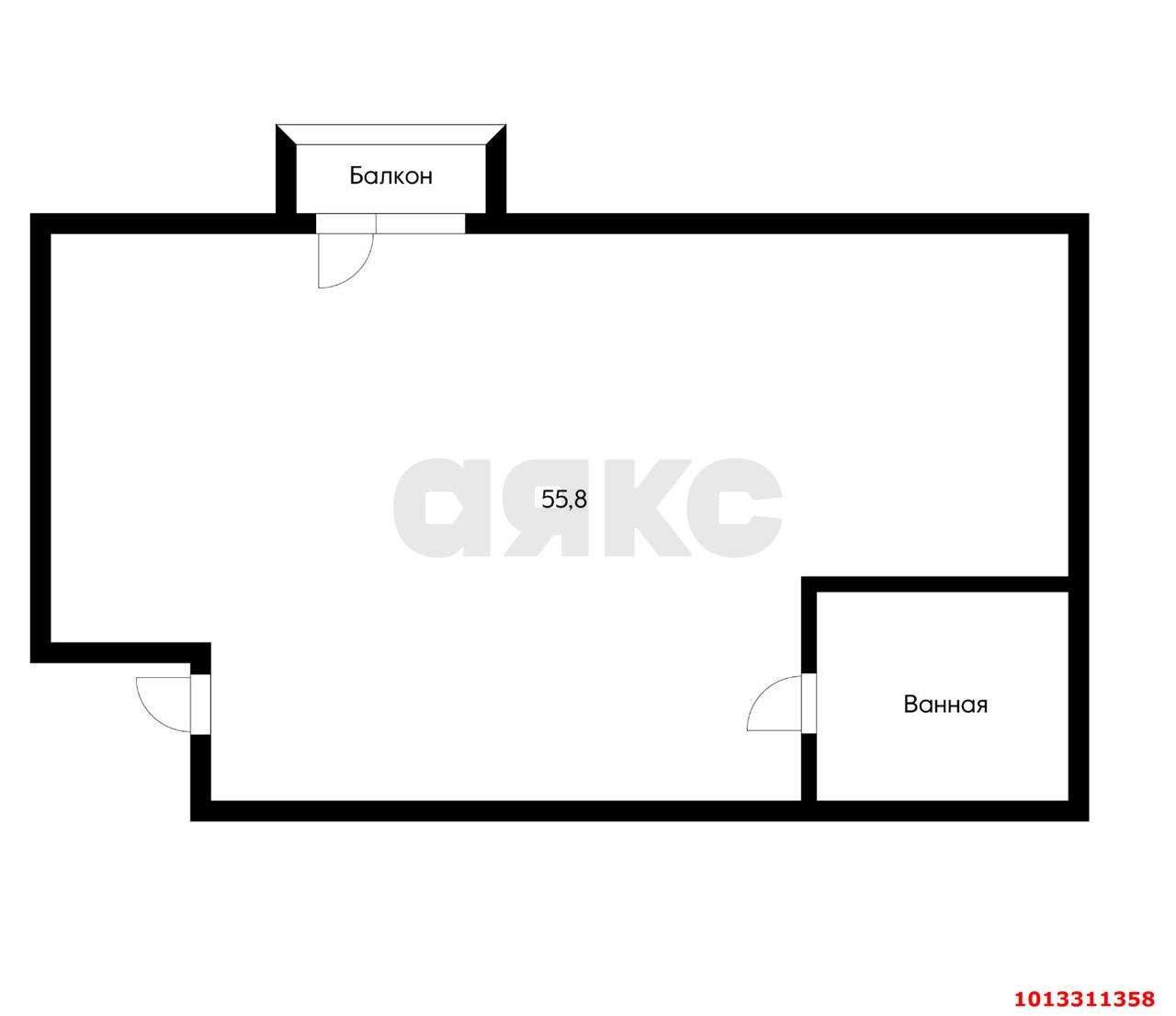 Фото №9: 1-комнатная квартира 55 м² - Краснодар, Сады Калинина, ул. Народная, 32А