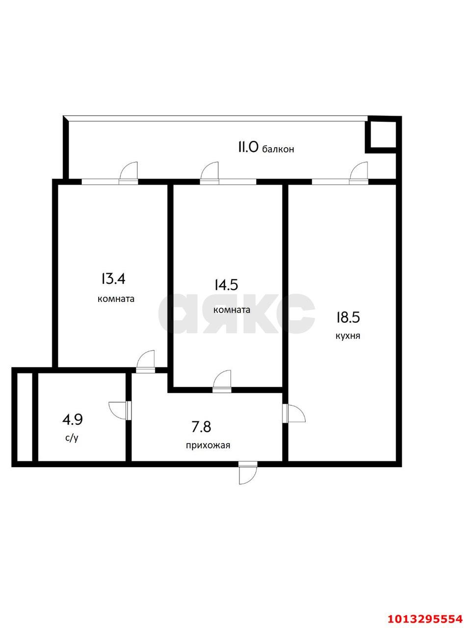 Фото №15: 2-комнатная квартира 70 м² - Краснодар, жилой комплекс На Садовой, ул. Садовая, 159