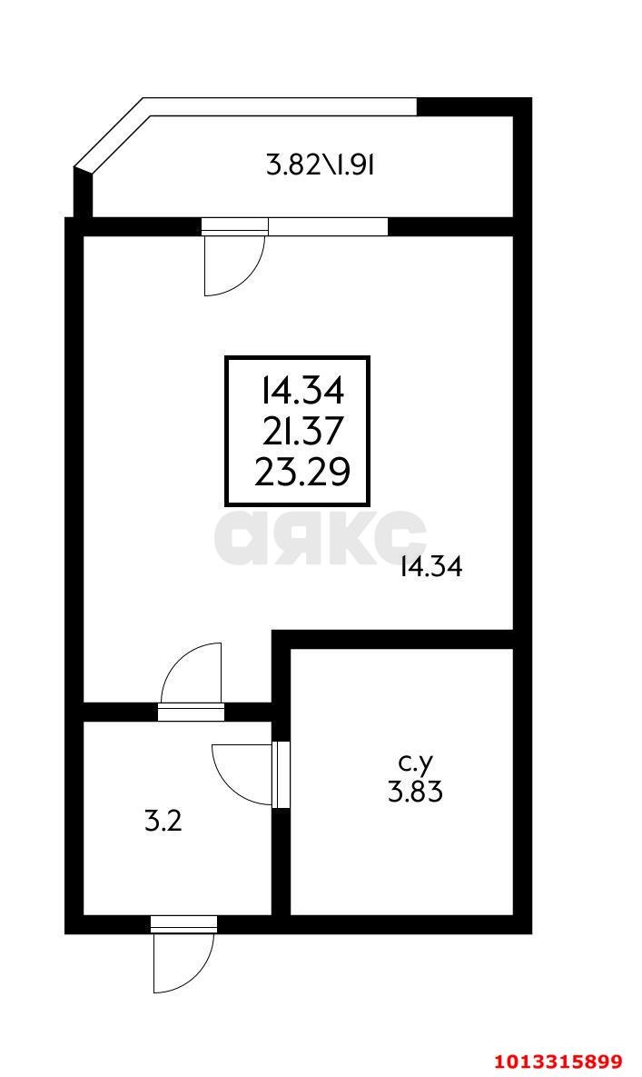 Фото №4: Студия 23 м² - Краснодар, жилой комплекс Ural, ул. Уральская, 87/7