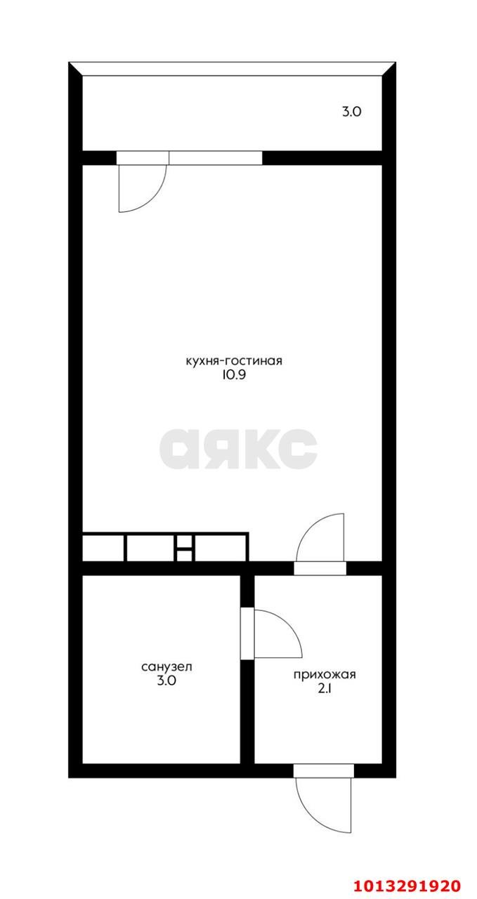 Фото №2: Студия 19 м² - Краснодар, жилой комплекс Самолёт-4, ул. Ивана Беличенко, 95к1