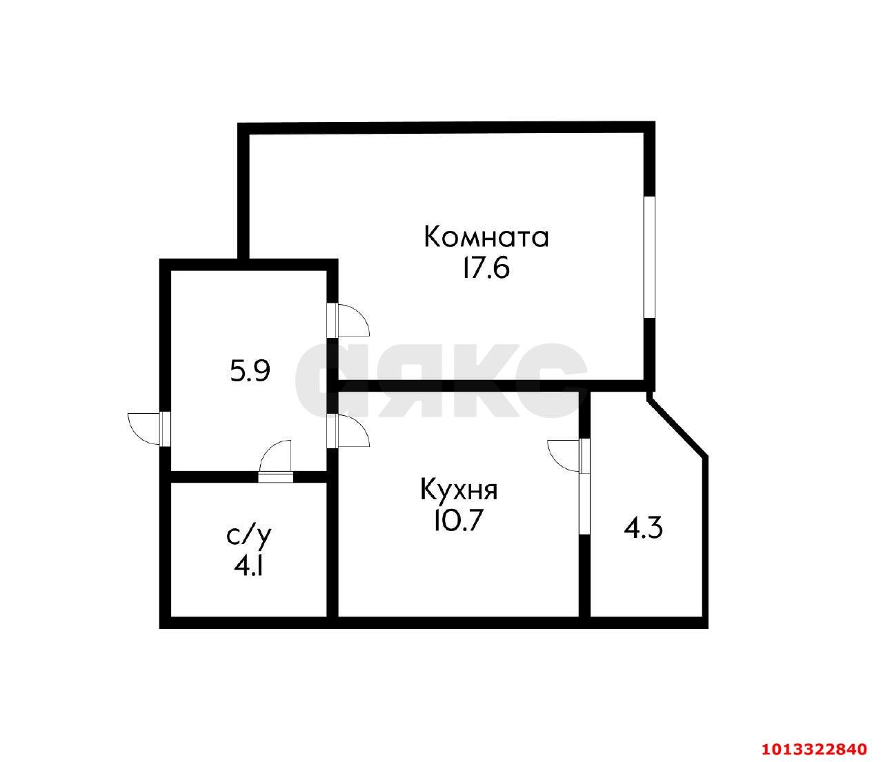 Фото №12: 1-комнатная квартира 38 м² - Краснодар, Губернский, ул. им. Героя Яцкова И.В., 19к2