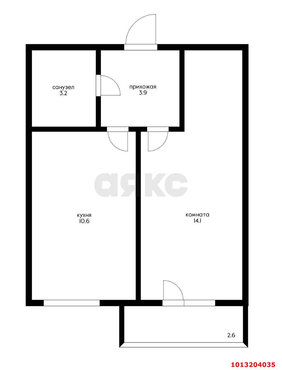 Фото №12: 1-комнатная квартира 35 м² - Краснодар, жилой комплекс Западный Город, ул. Крылатская, 21лит1