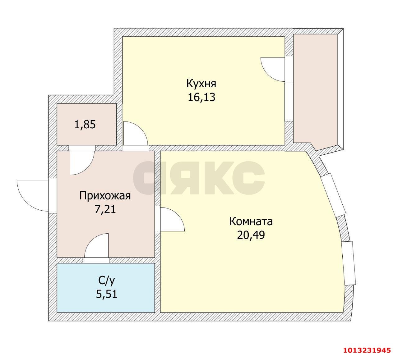 Фото №16: 1-комнатная квартира 61 м² - Краснодар, Центральный, ул. Кубанская Набережная, 8