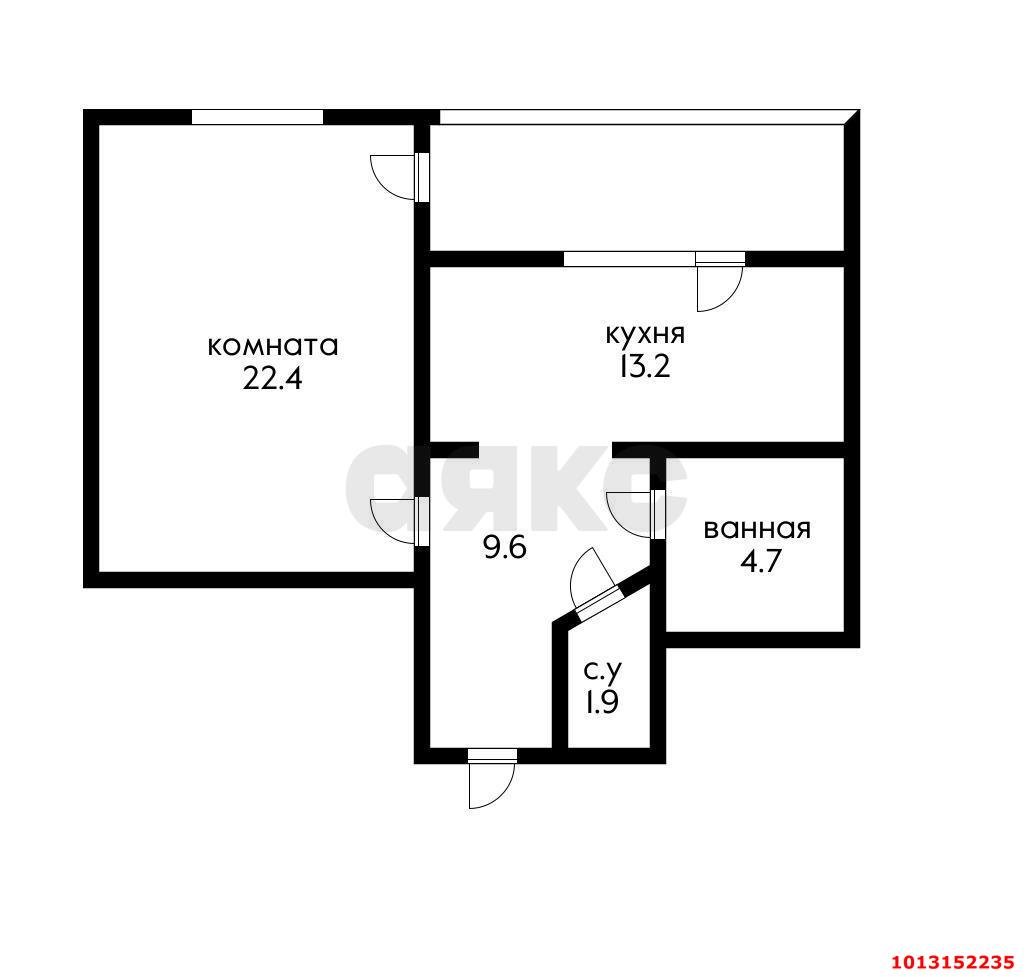 Фото №17: 1-комнатная квартира 52 м² - Краснодар, Восточно-Кругликовский, ул. Черкасская, 63