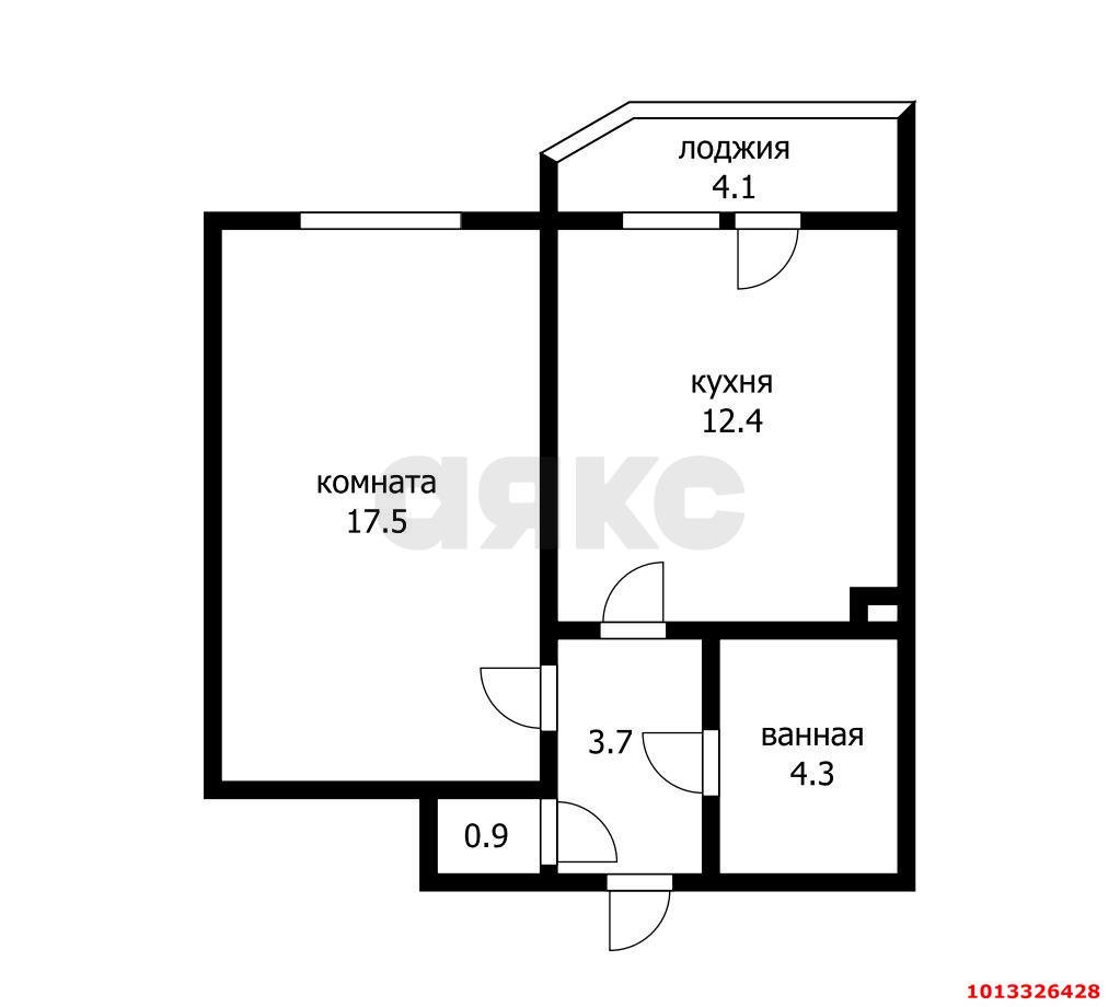 Фото №19: 1-комнатная квартира 42 м² - Краснодар, жилой комплекс Севастопольский, ул. имени Жлобы, 141