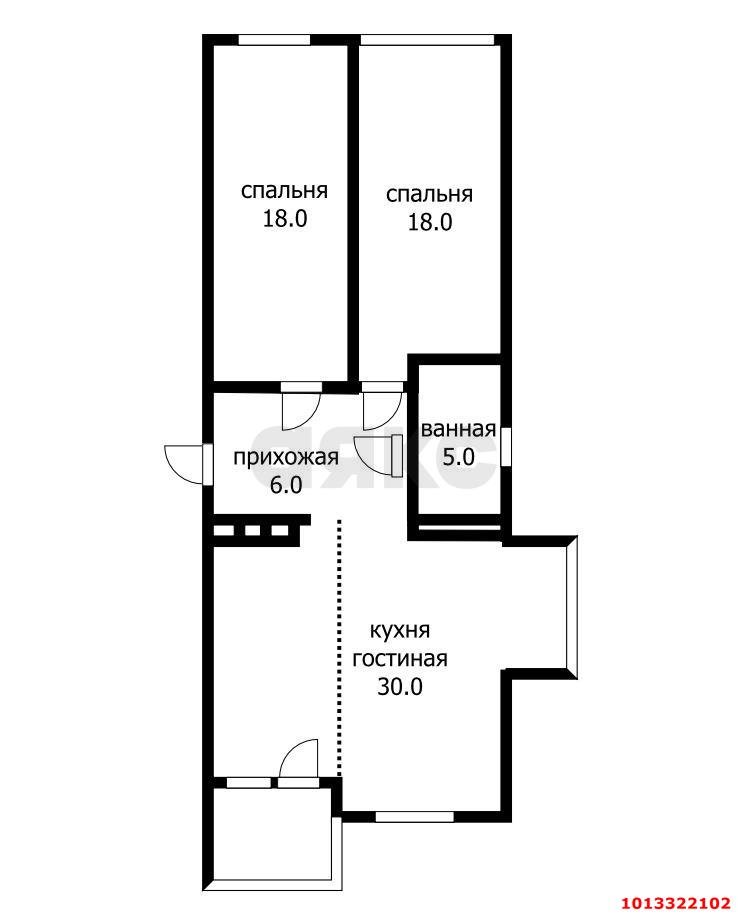 Фото №3: 3-комнатная квартира 100 м² - Краснодар, жилой комплекс Элегант, ул. Сормовская, 1/6