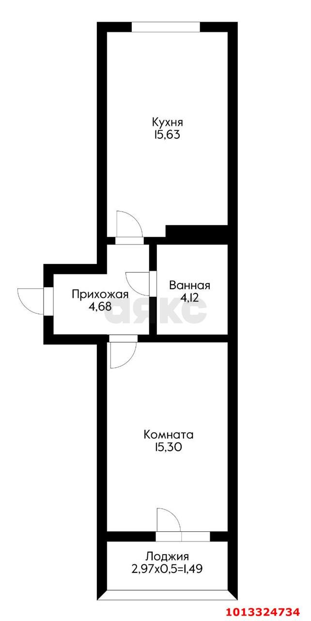 Фото №15: 1-комнатная квартира 41 м² - Краснодар, жилой комплекс Нeo-квартал Красная Площадь, 