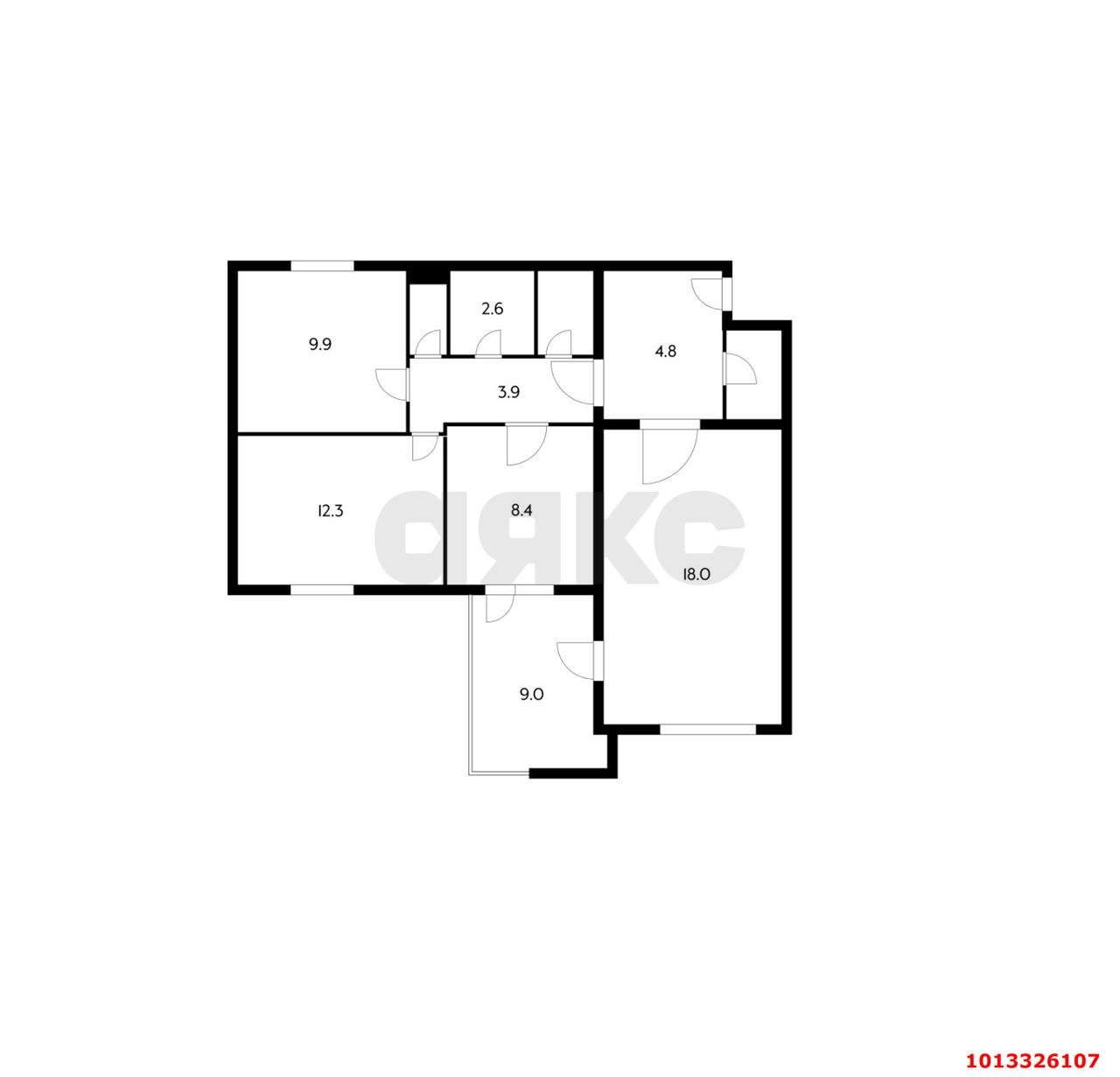 Фото №18: 3-комнатная квартира 72 м² - Краснодар, Центральный, ул. Товарная, 4