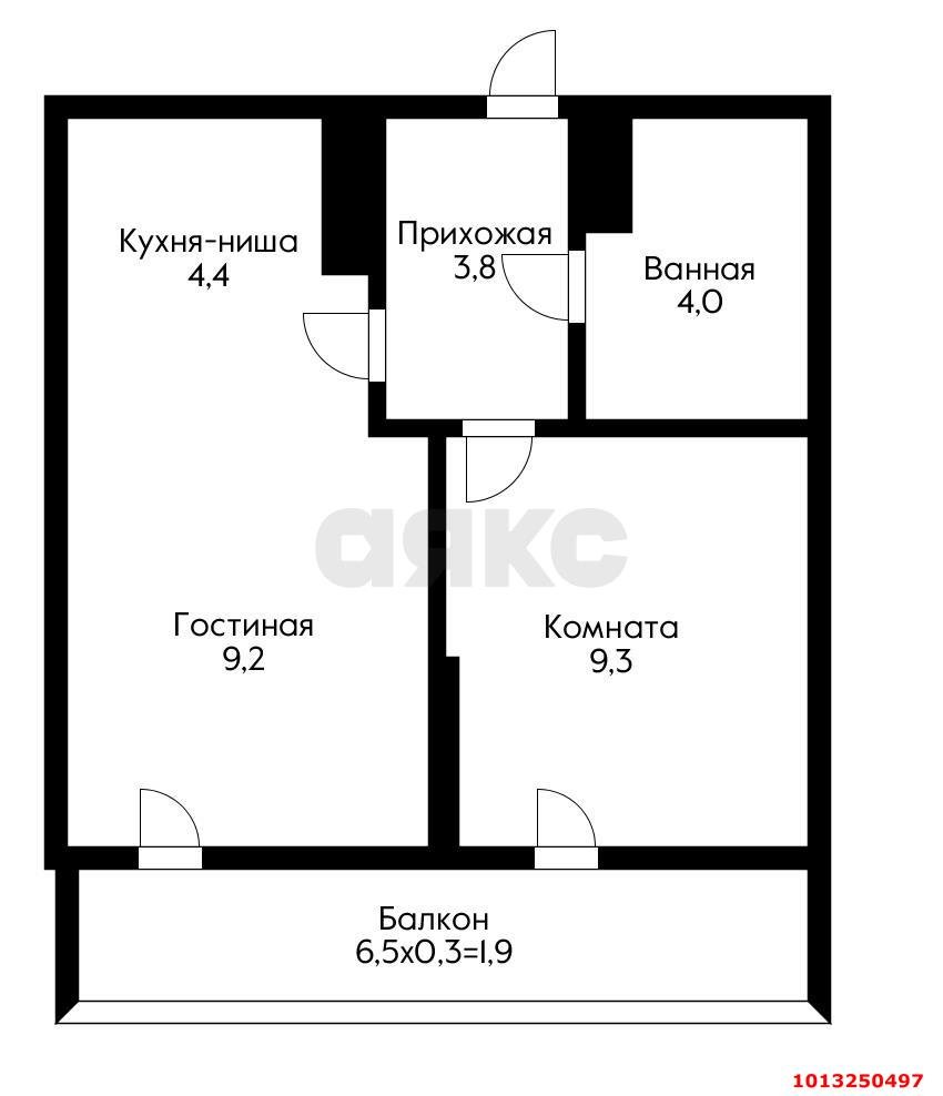 Фото №10: 1-комнатная квартира 32 м² - Краснодар, жилой комплекс Ракурс, ул. имени Героя Ростовского, 8к5