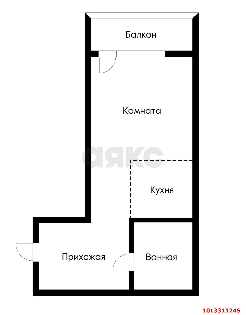 Фото №6: Студия 29 м² - Краснодар, жилой комплекс Лондон Парк, ул. имени Ивана Лотышева, 11