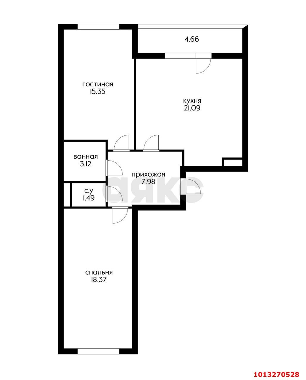 Фото №9: 2-комнатная квартира 70 м² - Краснодар, жилой комплекс Архитектор, 