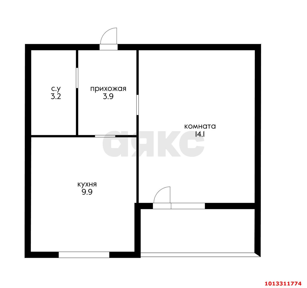 Фото №2: 1-комнатная квартира 35 м² - Берёзовый, Витаминкомбинат, 7/36к1