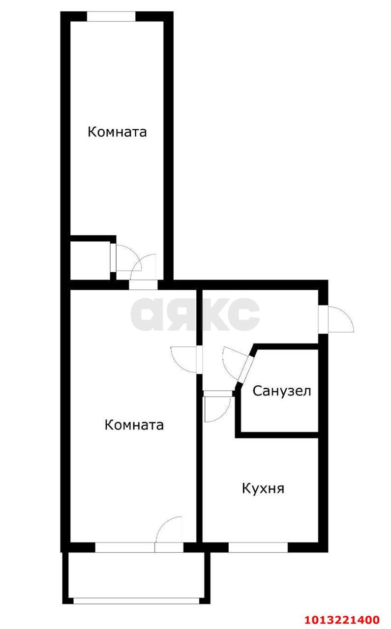 Фото №12: 2-комнатная квартира 44 м² - Краснодар, Черёмушки, ул. Бургасская, 27