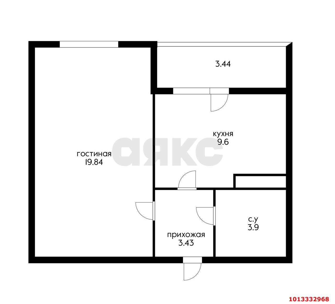 Фото №8: 1-комнатная квартира 40 м² - Краснодар, жилой комплекс Архитектор, 