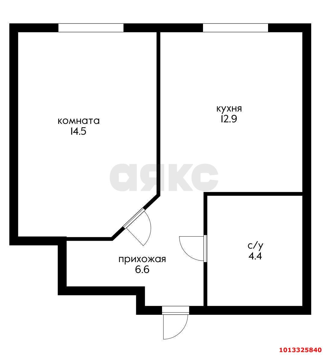 Фото №11: 1-комнатная квартира 38 м² - Краснодар, Камвольно-суконный Комбинат, ул. Дежнёва, 29/3