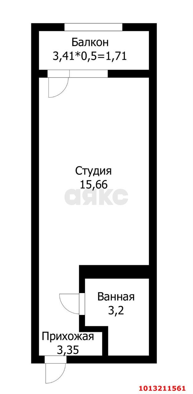 Фото №6: Студия 22 м² - Краснодар, имени Демьяна Бедного, ул. Степная, 1/1