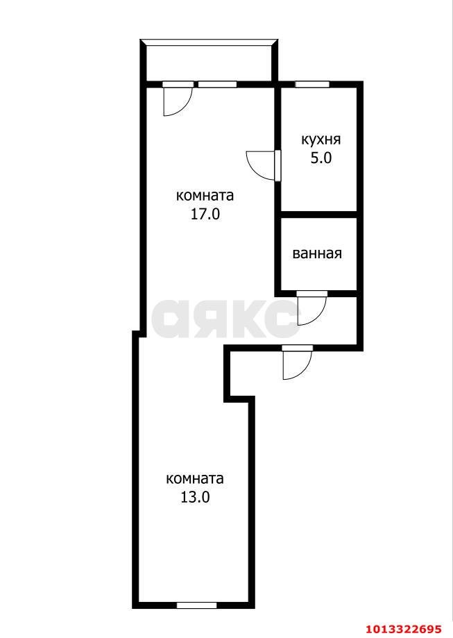 Фото №11: 2-комнатная квартира 39 м² - Краснодар, Центральный, ул. Октябрьская, 23