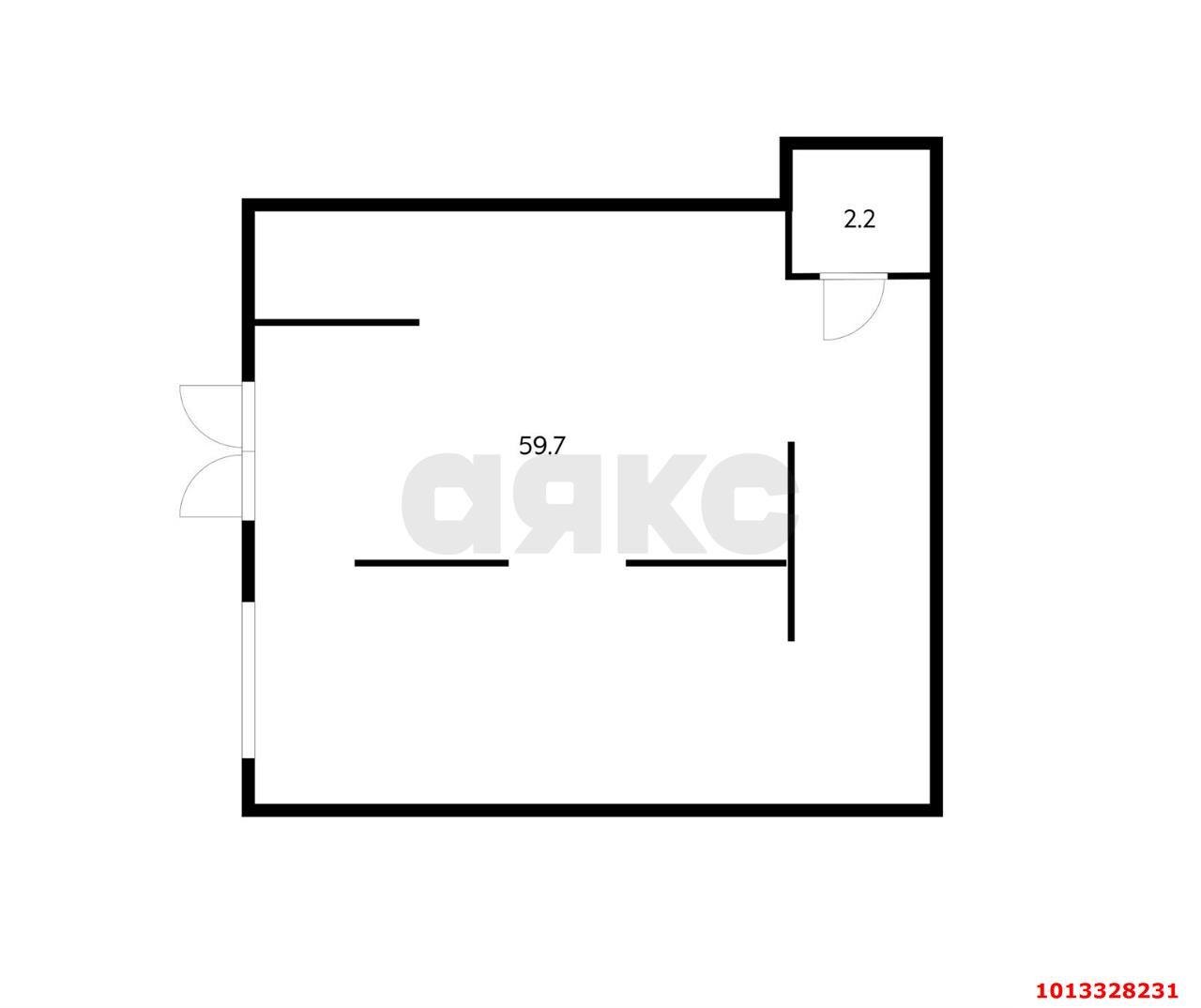 Фото №6: Студия 61 м² - Краснодар, жилой комплекс Самолёт-4, ул. Константина Гондаря, 99