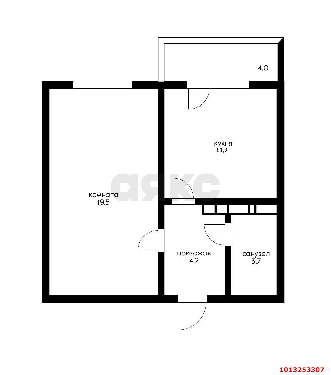 Фото №9: 1-комнатная квартира 37 м² - Краснодар, Восточно-Кругликовский, 